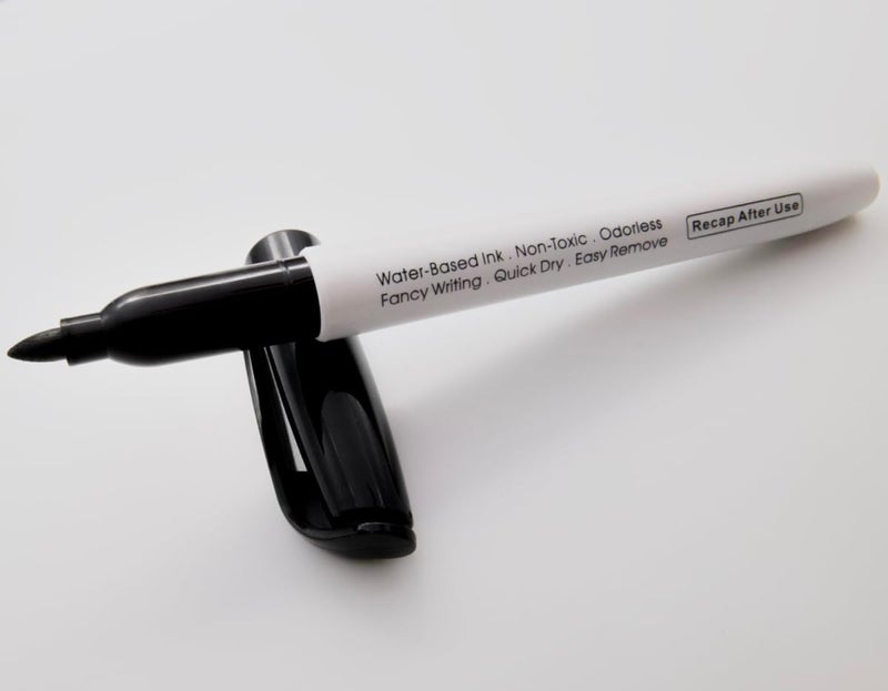Bejamy (PACK of 10, Bullet Tip-1.2mm, BLACK ink) Clear-View Writer Bold Writing Pen,Water-Based Pigment Low Vision Marker,Assistive Writing Tool for Visual Impairment,Odorless,Non-Toxic,No Oil,Alcohol Free - Image 4